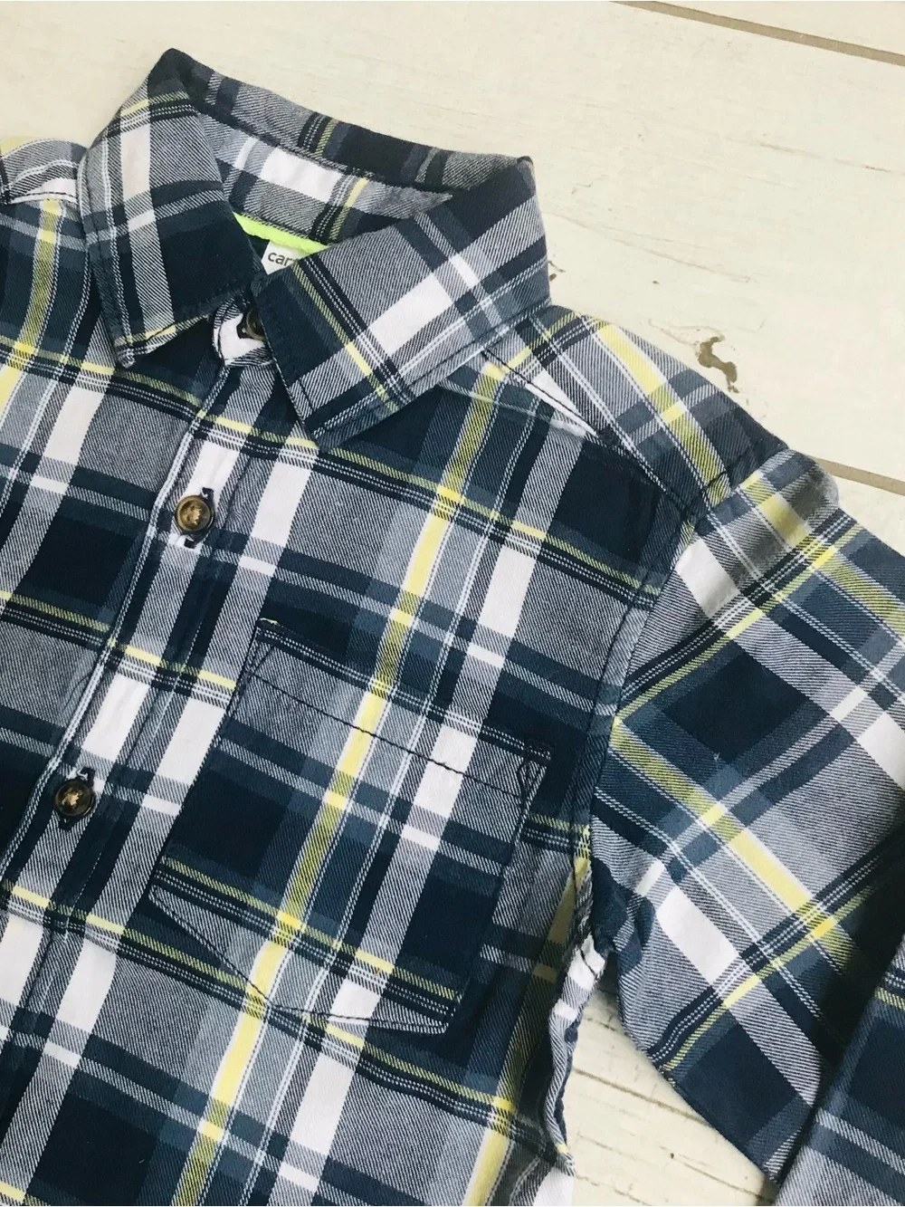 Carter’s Plaid Button Down Shirt Size 2T